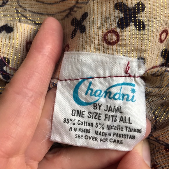 Vintage 70’s boho lurex wrap skirt - Picture 6 of 9